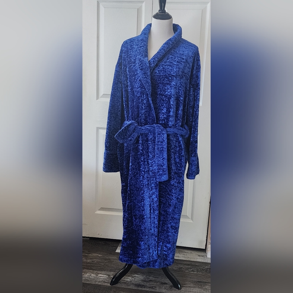 Delicates Plush Royal Blue Robe